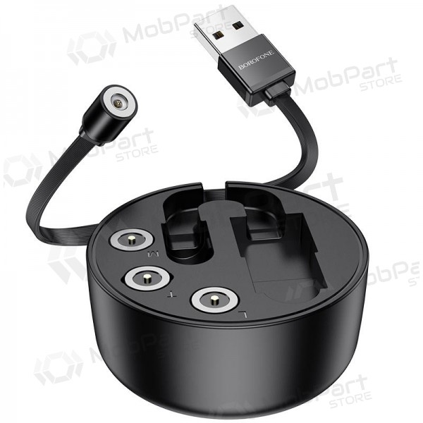 USB cavo Borofone BU26 3in1 microUSB-Lightning-Type-C magnetinic 1.0m (nero)