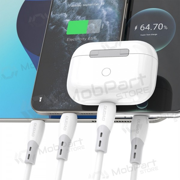 Cavo USB-C Dudao L25SC USB-C a USB-C 2 m 60 W bianco