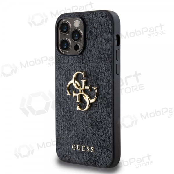 Custodia per Apple iPhone 14 Pro Max - Guess PU 4G Metal Logo (grigio)