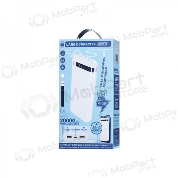 Batteria esterna Power Bank Remax RPP-72 22.5W 20000mAh nero
