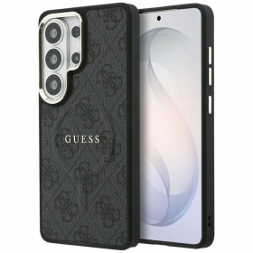 Custodia per Samsung Galaxy S26 Ultra - Guess PU Leather 4G Gold Frame Magnetic