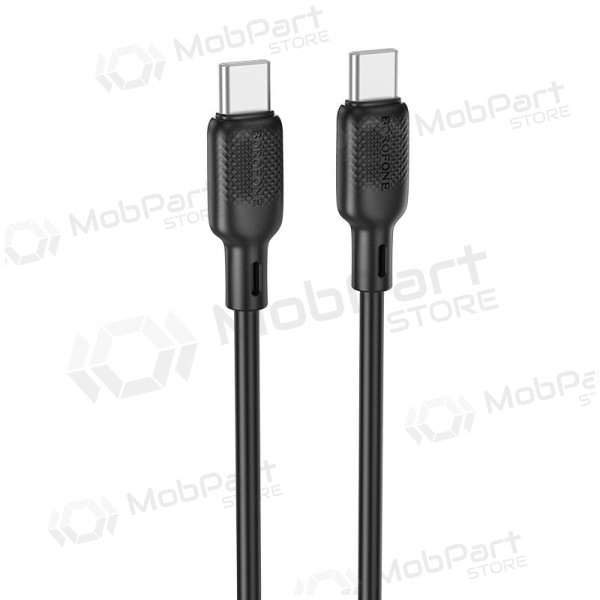 USB cavo Borofone BX113 60W USB-C to USB-C 2.0m nero