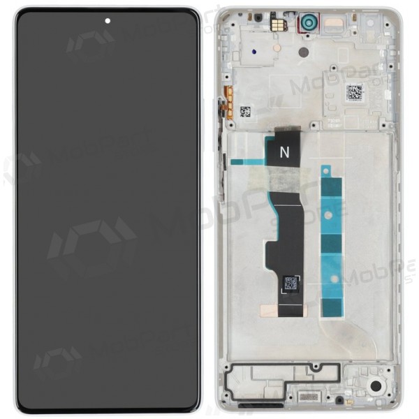 Xiaomi Redmi Note 13 5G schermo / display (bianca) (con una cornice) (originale)