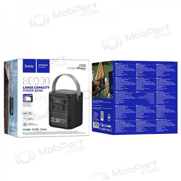 Power bank Hoco J152 22.5W+PD20W 80000mAh nero