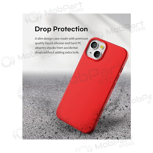 Custodia per Apple iPhone 14 - Mercury Soft Feeling (rosso)
