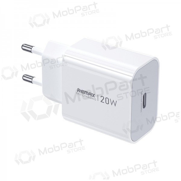 Caricabatterie per telefono Remax CA08 20 W USB-C bianco