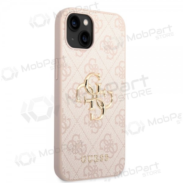 Custodia per Apple iPhone 14 - Guess PU 4G Metal Logo (rosa)