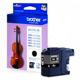 Brother LC 127XL (LC127XLBK), cartuccia d'inchiostro nera per stampanti a getto d'inchiostro, 1200 pagine.