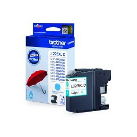 Brother LC 225XL (LC225XLC), cartuccia ciano per stampanti a getto d'inchiostro, 1200 pagine.