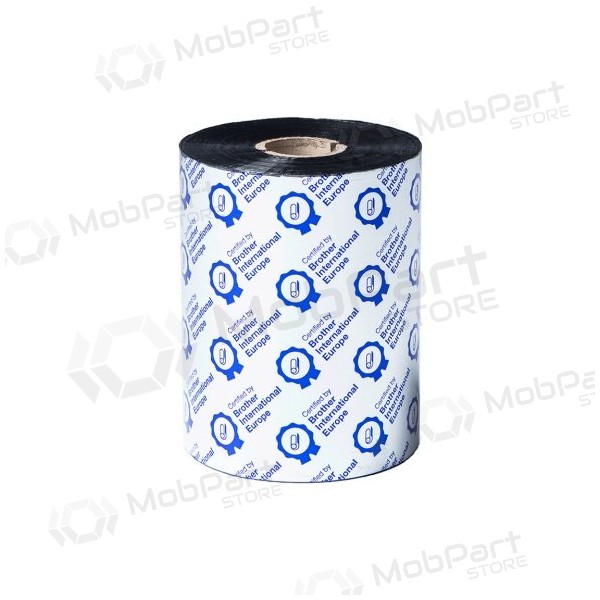 Brother BWS-1D600-110 nastro a trasferimento termico a cera standard 110mm x 600m, nero