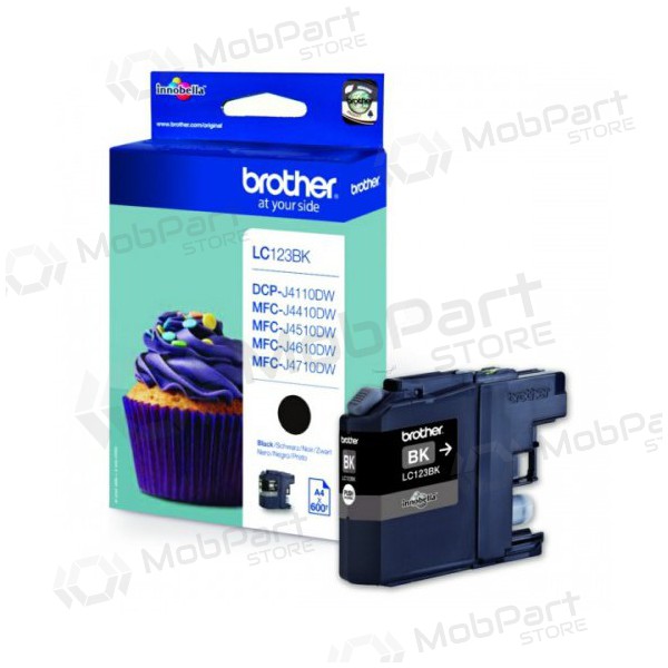 Brother LC 123 (LC123BK), cartuccia nera per stampanti a getto d'inchiostro