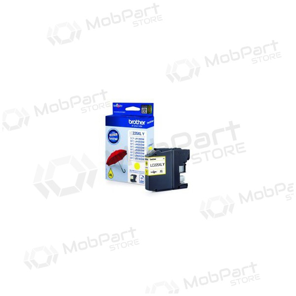 Brother LC 225XL (LC225XLY), cartuccia gialla per stampanti a getto d'inchiostro, 1200 pagine.