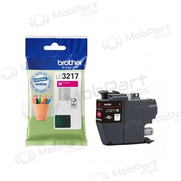 Brother LC 3217 (LC3217M), cartuccia magenta per stampanti a getto d'inchiostro, 550 pagine.