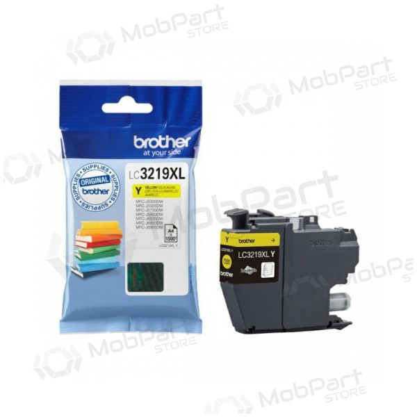 Brother LC 3219 (LC3219XLY), cartuccia gialla per stampanti a getto d'inchiostro, 1500 pagine.