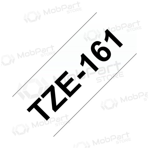 Brother TZe-161 (TZe161) nastro per etichette laminato nero su trasparente, 36mm, 8m