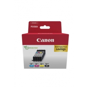 Canon CLI-581 (2103C007) Set di cartucce a getto d'inchiostro, C/M/Y/BK