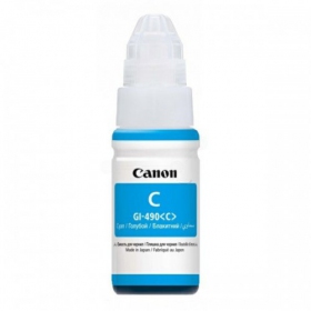 Canon GI-490 Inchiostro di ricarica (0664C001), flacone ciano per stampanti a getto d'inchiostro