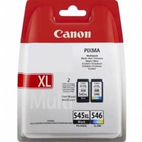 Canon PG-545XL/CL-546 (8286B010) Set di cartucce a getto d'inchiostro, BK/CMY