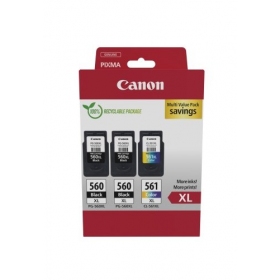 Canon PG-560XL/CL-561XL (3712C009) Set di cartucce d'inchiostro, BK/CMY