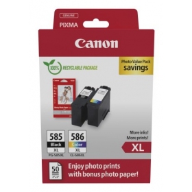 Canon PG-585XL/CL-586XL (6204C005) Confezione valore fotografica Set di cartucce a getto d'inchiostro, BK/CMY