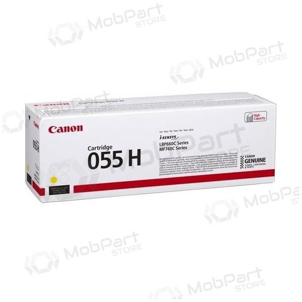 Canon CRG 055H (3017C002) Toner Giallo per Stampanti Laser, 5900 pagine.