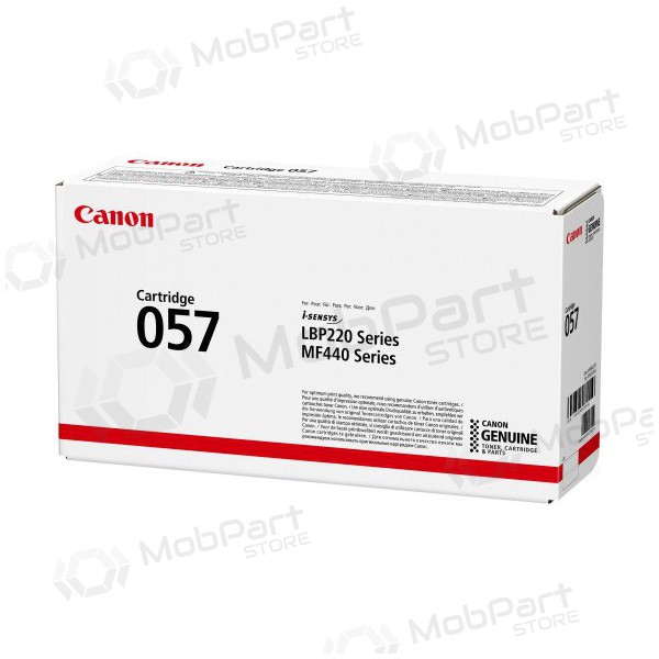 Canon CRG 057 (3009C002) nero cartuccia per stampanti laser, 3100 pagine.