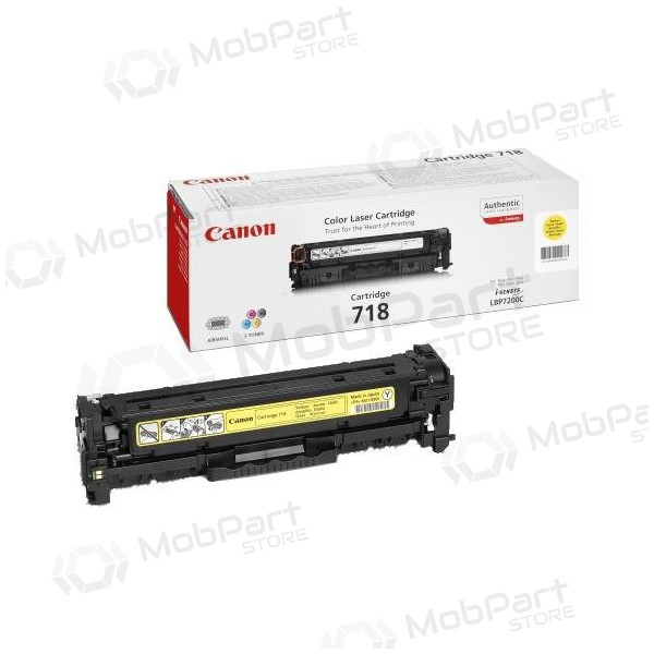 Canon CRG 718 (2659B002) cartuccia gialla per stampanti laser, 2900 pagine