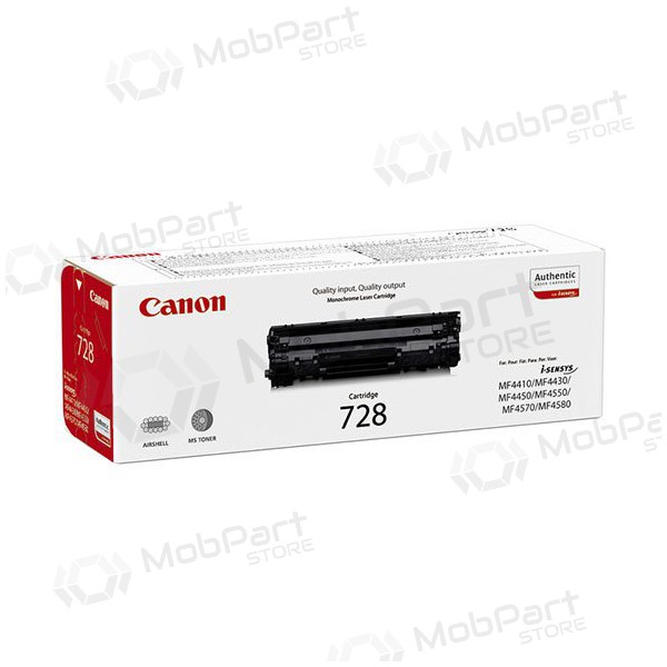 Canon CRG 728 (3500B002) cartuccia nera per stampanti laser, 2100 pagine.