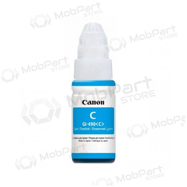 Canon GI-490 Inchiostro di ricarica (0664C001), flacone ciano per stampanti a getto d'inchiostro