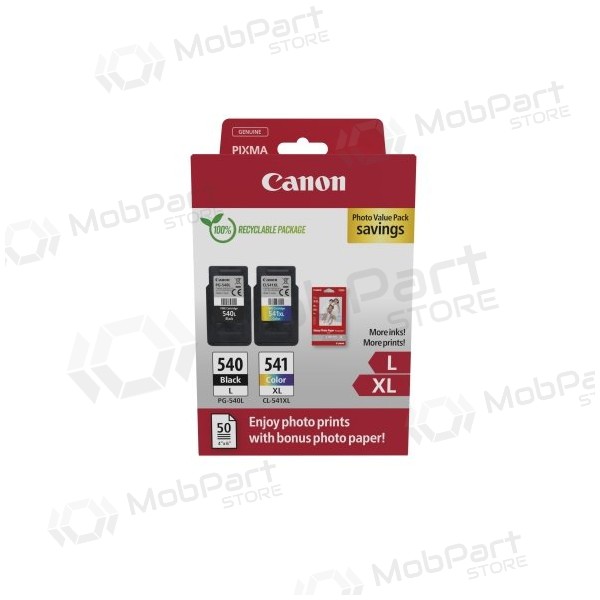 Canon PG-540L/CL-541XL (5224B012) Confezione valore fotografica Set di cartucce d'inchiostro, BK/CMY