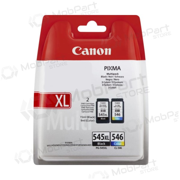 Canon PG-545XL/CL-546 (8286B010) Set di cartucce a getto d'inchiostro, BK/CMY