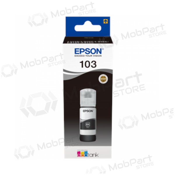Epson 103 EcoTank (C13T00S14A), bottiglia d'inchiostro nera per stampanti a getto d'inchiostro, 65 ml