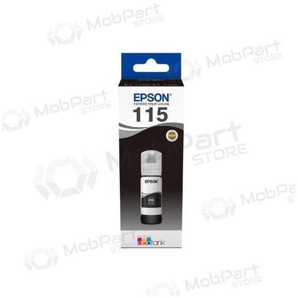 Flacone di ricarica inchiostro Epson 115 EcoTank (C13T07C14A), Nero
