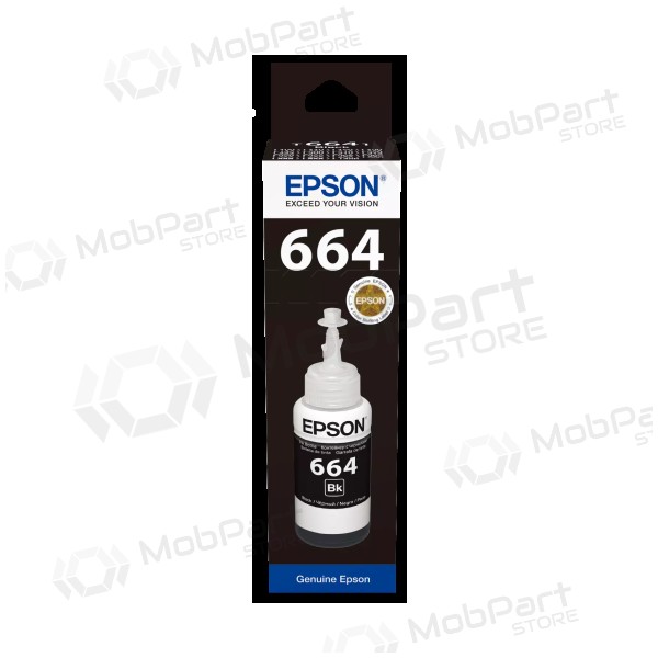 Epson 664BK (C13T66414A) Flacone di ricarica inchiostro, Nero