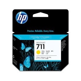 HP 711 3-pack (CZ136A) cartuccia d'inchiostro, Giallo (SPEC)