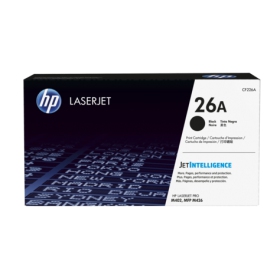 HP No.26A (CF226A), cartuccia toner nera per stampanti laser, 3100 pagine.
