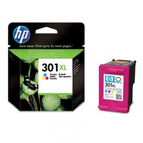 HP No.301 XL (CH564EE), trispalvė cartuccia per stampanti a getto d'inchiostro, 330 pagine.