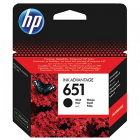 HP No.651 (C2P10AE), cartuccia d'inchiostro nera per stampanti a getto d'inchiostro, 600 pagine.