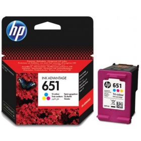 HP No.651 (C2P11AE), cartuccia tricolore per stampanti a getto d'inchiostro, 300 pagine.