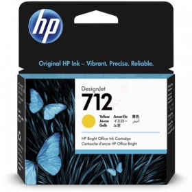 HP No.712 (3ED69A), giallo cartuccia Rašaliniams spausdintuvams, 29ml.