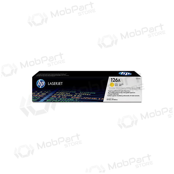 HP 126A (CE312A), giallo cartuccia per stampanti laser, 1000 pagine.