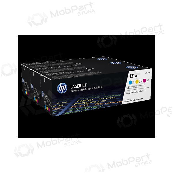 HP 131A (U0SL1AM) (CF211A+CF212A+CF213A), , , giallo cartuccia per stampanti laser, 5400 pagine.