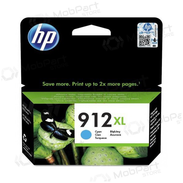 Cartuccia HP 912XL blu (3YL81AE) per stampanti inkjet, 825 pagine.