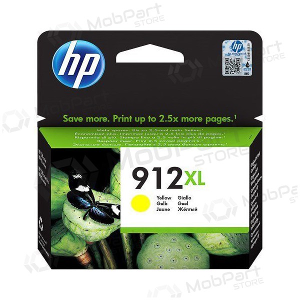HP Cartuccia Originale 912XL Giallo (3YL83AE) per Stampanti Inkjet, 825 Pagine.