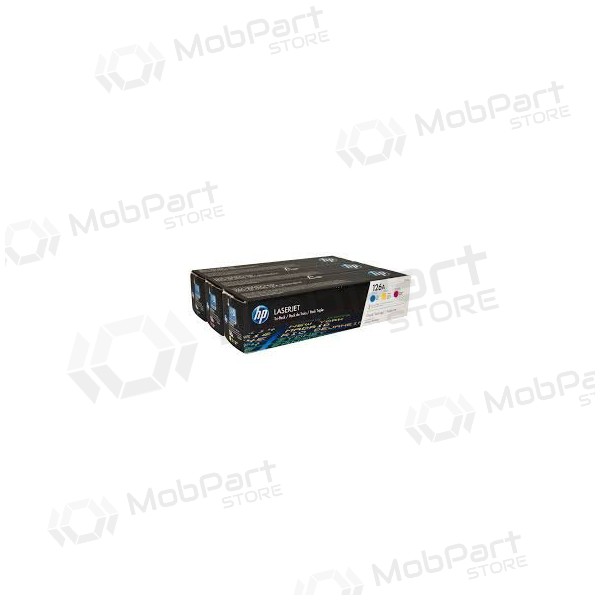 Kit cartucce HP No.126A (CF341A) (CE311+CE312+CE313), ciano, magenta, giallo per stampanti laser, 1000 pagine