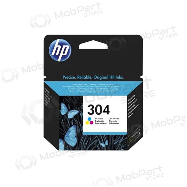 HP No.304 (N9K05AE), cartuccia a colori per stampanti a getto d'inchiostro, 100 pagine.