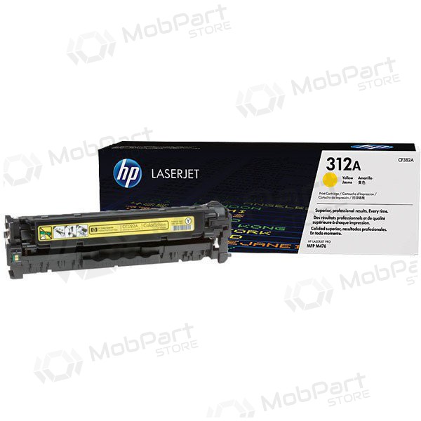 HP No.312A (CF382A), giallo cartuccia per stampanti laser, 2700 pagine.