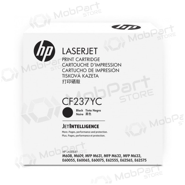 HP No.37X (CF237YC), nero cartuccia per stampanti laser, 41000 pagine.