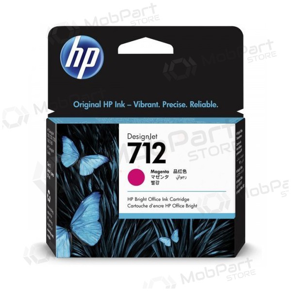 HP No.712 (3ED68A), cartuccia viola per stampanti a getto d'inchiostro, 29ml.