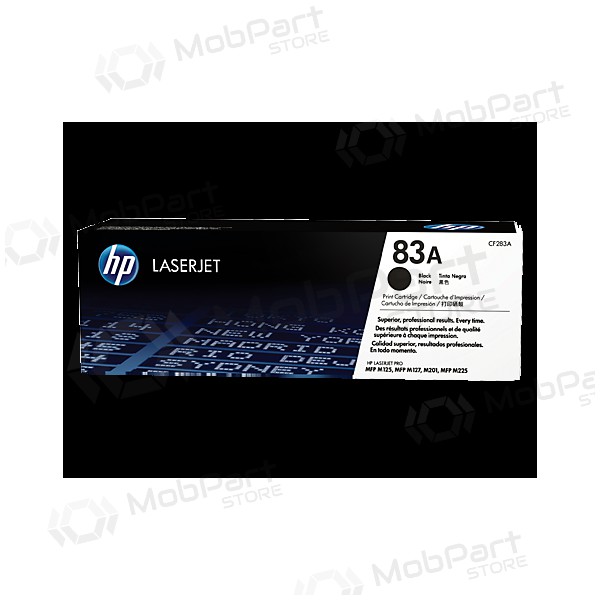 Cartuccia toner HP 83A (CF283A) nera per stampanti laser, 1500 pagine.